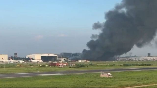 Massive fire breaks out at Dhaka international airport, all flights suspended
