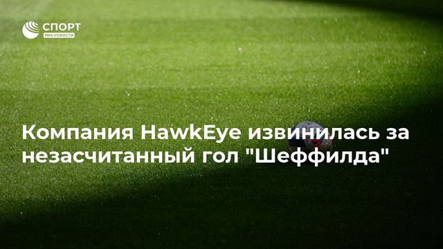 Компания HawkEye извинилась за незасчитанный гол в матче чемпионата Англии