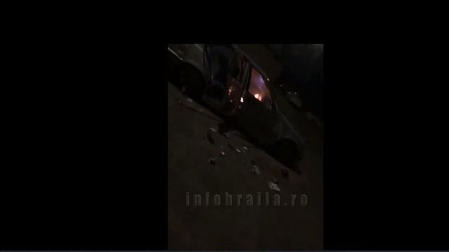 Un tânăr din Brăila a dat foc unui BMW, în mijlocul străzii, live, pe Facebook