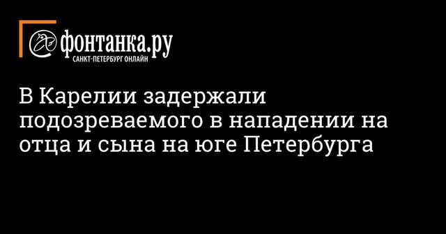 Подозреваемого в убийстве у гостиницы в Петербурге задержали в Карелии