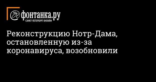 Строители продолжили восстановление Нотр-Дама