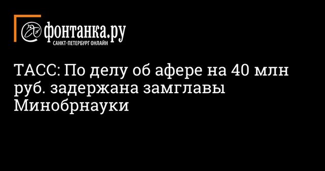 Чиновник Минобрнауки и бизнесмен задержаны из-за хищения 40 млн рублей