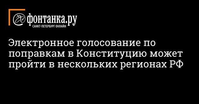 Памфилова анонсировала дистанционное голосование по поправкам в Конституцию