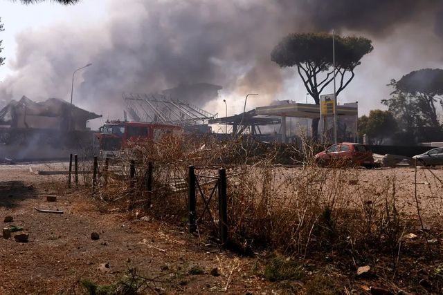 VIDEO Momentul exploziei masive de la benzinăria din Roma