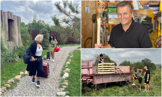 Romică Țociu preia ștafeta de la nea Mărin la Poftiți pe la noi. Cătălin Cazacu, Doinița Oancea și Paula Chirilă îl însoțesc