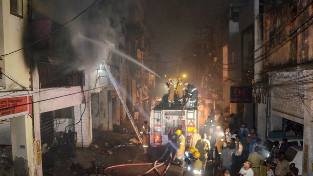Couple killed, 3 children feared dead in Kanpur building fire