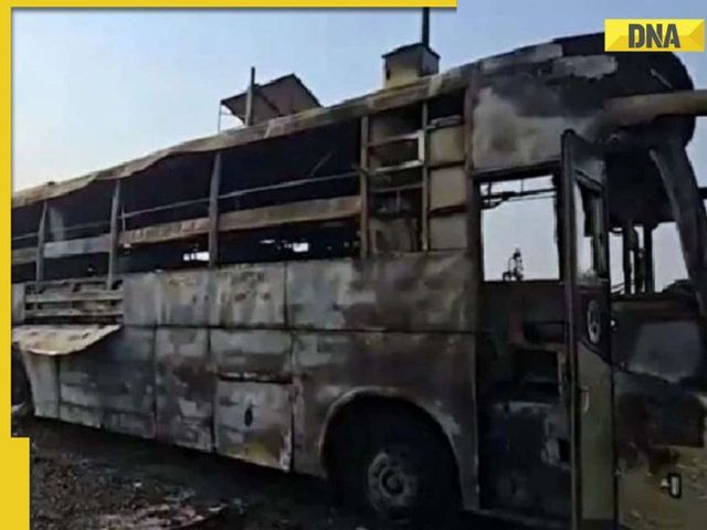 5 Killed, Including 2 Children As Moving Bus Catches Fire In Lucknow