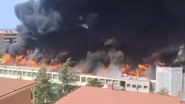 Viterbo, incendio in università: evacuati edifici della facoltà di Agraria