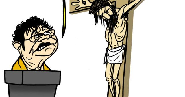 Újságírói díjat kapott Pápai Gábor Krisztus-gyalázó karikatúrája