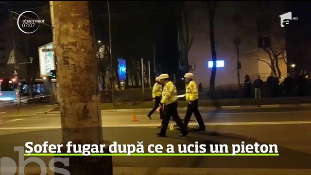 Poliția caută un șofer criminal, care a lovit un bărbat pe o trecere de pietoni din Capitală și a fugit de la locul accidentului
