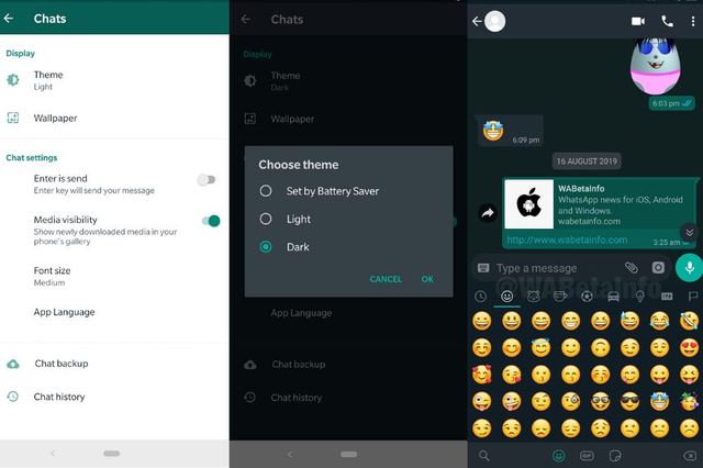 WhatsApp dark theme mode to reportedly rollout today for Android beta users