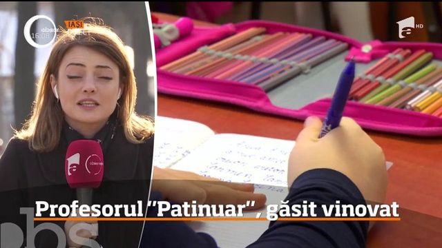 Învățătorul din Iași care a corectat cuvântul „patinoar”cu „patinuar” și-a recunoscut greșeala