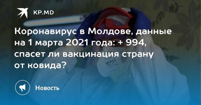 +994 подтвержденных случая заражения коронавирусом в Молдове