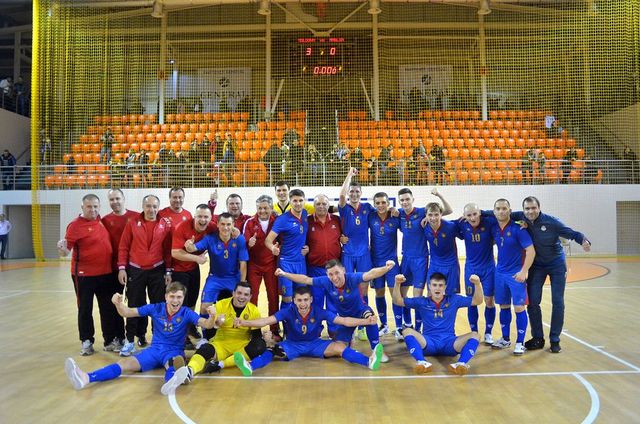 Campionatul European de futsal: Naționala Moldovei a câștigat cu 3-0 în fața Angliei