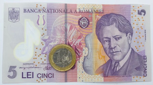 Leul, tot mai slab în fața euro