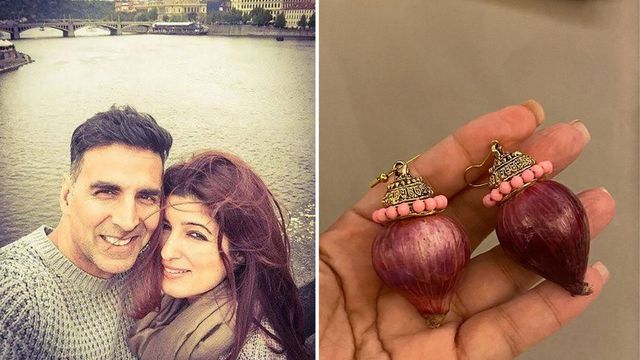 Akshay Kumar Gifts 'Onion Earrings' To Twinkle Khanna, Wins #bestpresentaward