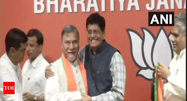 Former Congress Rajya Sabha chief whip Bhubaneshwar Kalita joins BJP