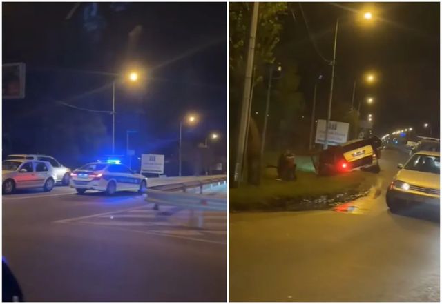 Mașină plină cu migranți, urmărită cu focuri de armă de polițiști, la intrarea în Timișoara