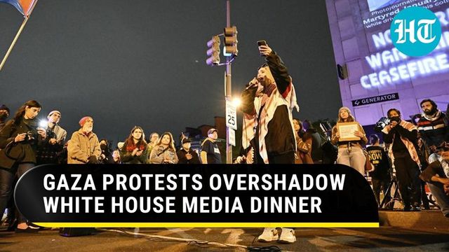 'Shame on You' Chants Greet Guests Arriving At For The Annual White House Correspondents' Dinner Over Israel-Hamas War | Watch