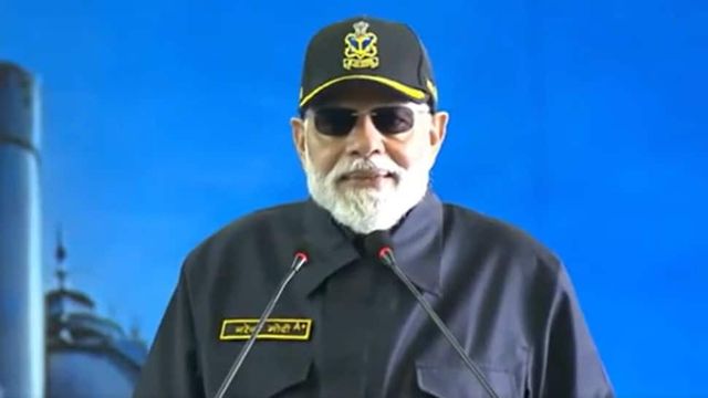 PM Modi celebrates Diwali with soldiers on INS Vikrant