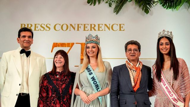 Miss World Karolina Bielawska visits Kashmir on day-long tour