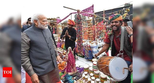 PM Modi Visits Delhi’s Hunar Haat, Relishes Litti-Chokha, Kulhad Chai