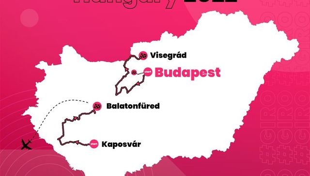 Giro 2022, la Grande Partenza in Ungheria: via il 6 maggio da Budapest