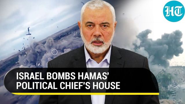 Israeli Air Strike Destroys Home Of Top Hamas Leader Ismail Haniyeh