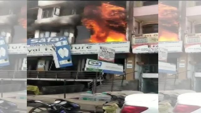 2 Minors Die As Fire Breaks Out in Furniture Shop in Shaheen Bagh