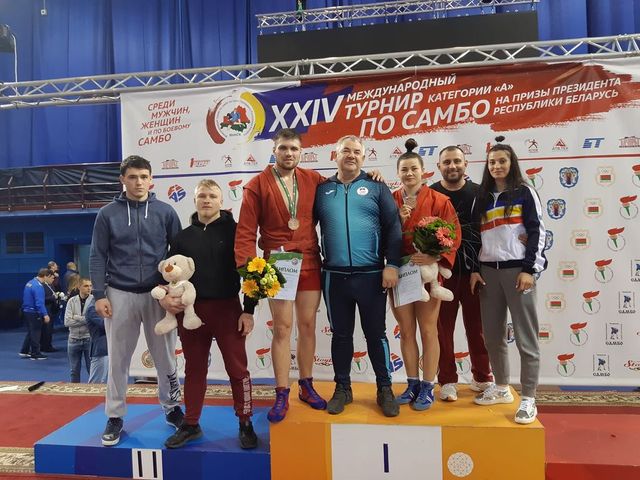 Sportivii moldoveni au cucerit trei medalii la Turneul de Sambo din Belarus