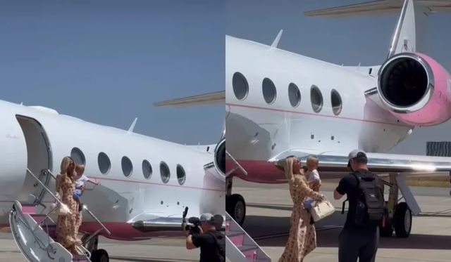 Paris Hilton a aterizat la Craiova, alături de fiul său. Va urca mâine seară pe scena Festivalului IntenCity