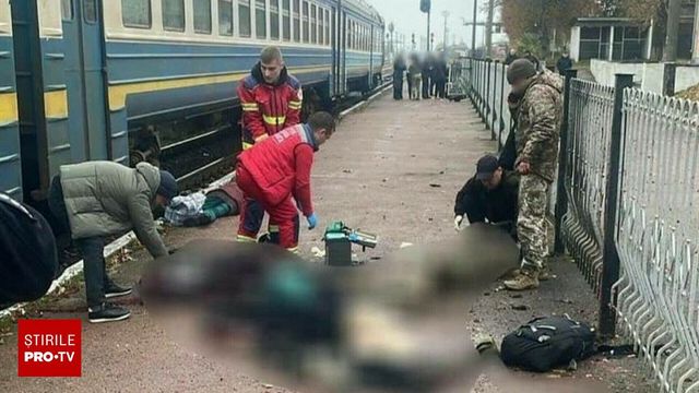 Patru morți și 12 răniți după ce un bărbat a detonat un dispozitiv exploziv pe peronul unei gări din Ucraina