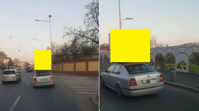 Imagini incredibile în București: a cărat un palet de cărămidă cu mașina: „Bă, ești nebun?! Ca-n India!