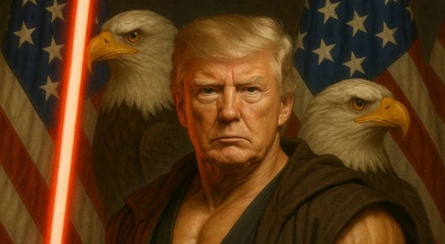 Trump è jedi con la spada laser sui social per lo Star Wars Day