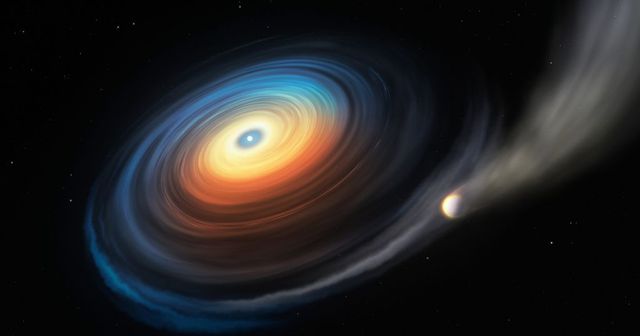 Fehér törpecsillag közelében párolgó óriásbolygót fedeztek fel