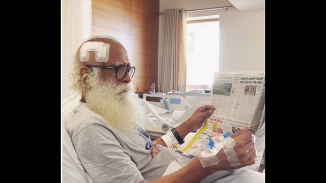 Sadhguru shows signs of recovery after emergency brain surgery