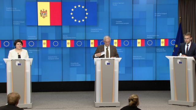 Declarații de presă susținute de prim-ministra Natalia Gavrilița și Înaltul Reprezentant al UE pentru Afaceri Externe Josep Borell