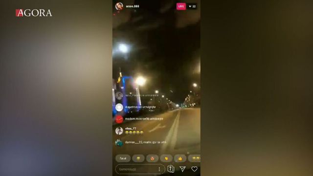 Ce riscă șoferița ce se deplasa pe constrasens și la culoarea roșie a semaforului, în timp ce făcea live pe Instagram