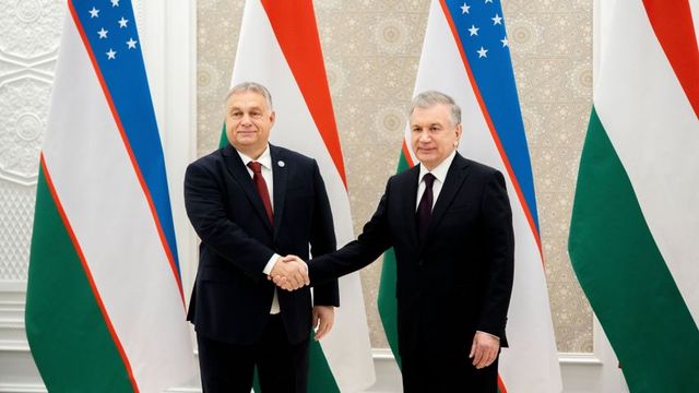 Orbán Viktor az üzbég államfővel tárgyalt