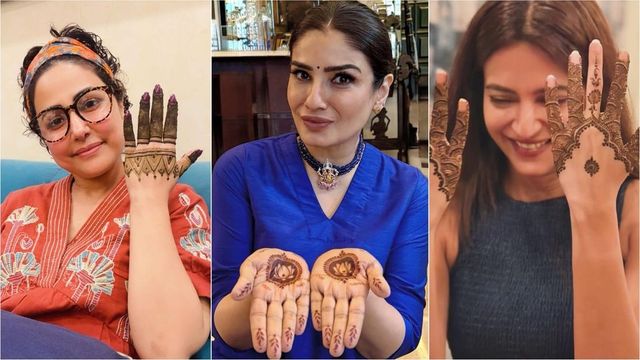 Raveena Tandon, Shilpa Shetty, Mira Rajput shine bright in glamorous ethnic wear for Karwa Chauth 2025
