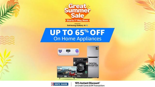 Amazon Great Summer Sale 2025: Up to 61% discount on ACs, washing machines, refrigerators, TVs from LGs, Daikin
