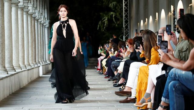 Eva Riccobono alla sfilata di Alberta Ferretti per la Milano Fashion Week - LaPresse