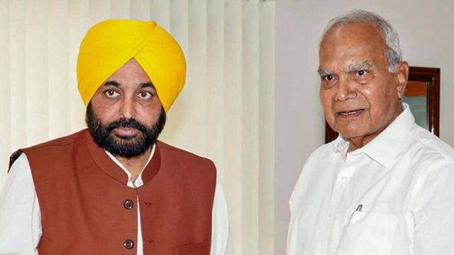Punjab governor warns Bhagwant Mann of imposing president’s rule if his letters are unanswered