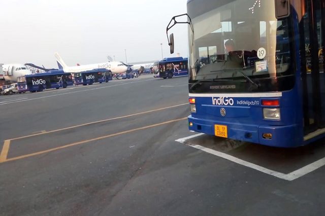 Air India Employee Injured After IndiGo Bus Hits, Drags Him at Bengaluru Airport Tarmac