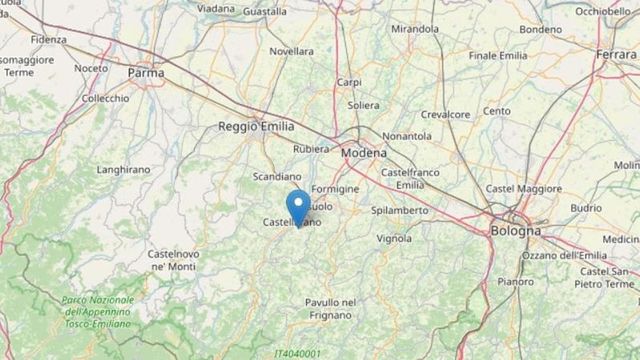 Scossa di terremoto di magnitudo 3,4, epicentro fra Reggio Emilia e Modena