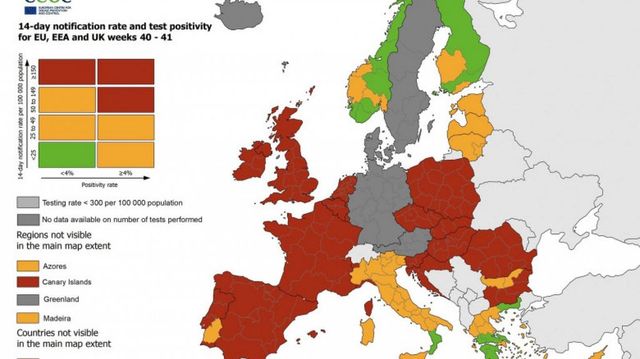 Mai mult de jumătate dintre țările Uniunii Europene, în zona roșie de risc epidemic