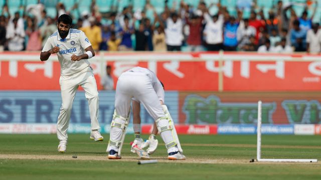 Jasprit Bumrah becomes fastest Indian pacer to pick 150 Test wickets