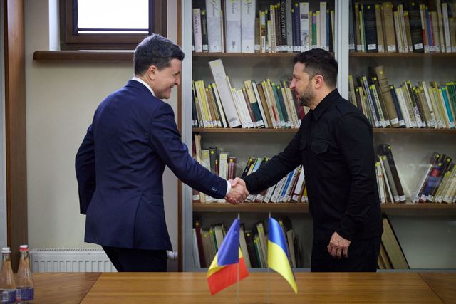 Întrevedere trilaterală Nicușor Dan, Maia Sandu, Volodimir Zelenski la Summitul Ucraina - Europa de Sud-Est