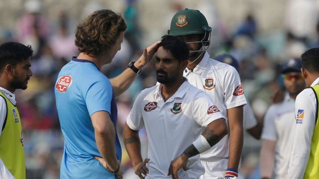 Bangladesh first to field two concussion substitutes after Liton Das, Nayeem Hasan get hit by Mohammed Shami bouncers in pink-ball Test