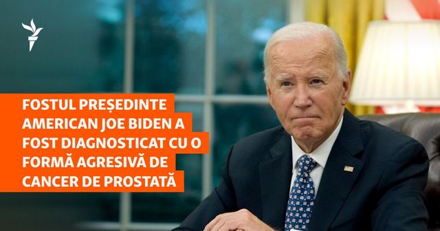 Fostul președinte american Joe Biden a fost diagnosticat cu o formă agresivă de cancer de prostată